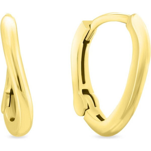 Brilio Silver Minimalistické pozlátené náušnice EA990Y 66589656