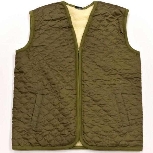 ELU Zelená vesta z ovčieho rúna KOCKY 47285500