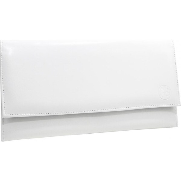 Elegantná biela matná tenká dámska listová kabelka SP07 GROSSO 47285569