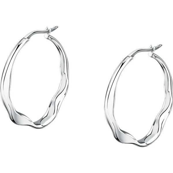 Trussardi Módne oceľové náušnice kruhy T-Design TJAXA04 66580037