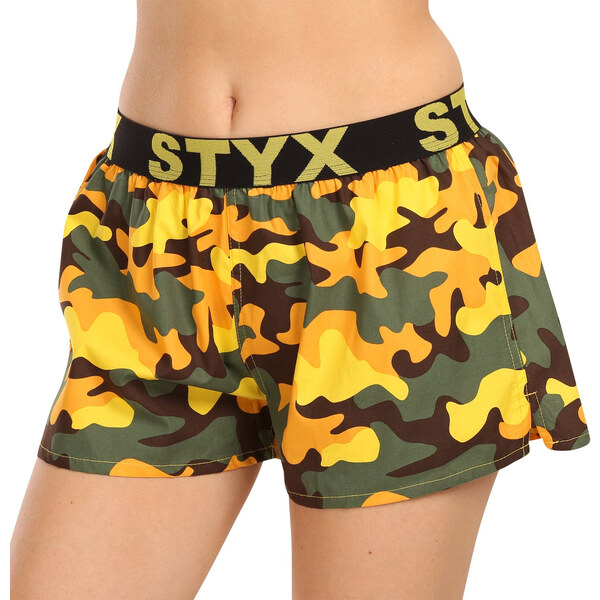 Dámske trenky Styx art športová guma maskáč žltý (T1559) 47292486