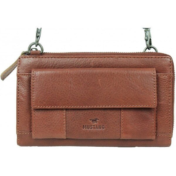 Mustang Dámska kožená peňaženka - kabelka 245.112701 hnedá 47292113