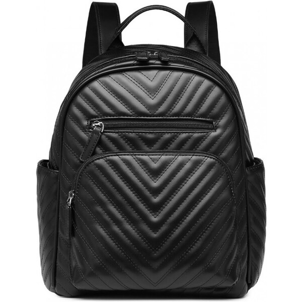 Miss Lulu Batoh - elegantný s prešívaním, čierny 47293309