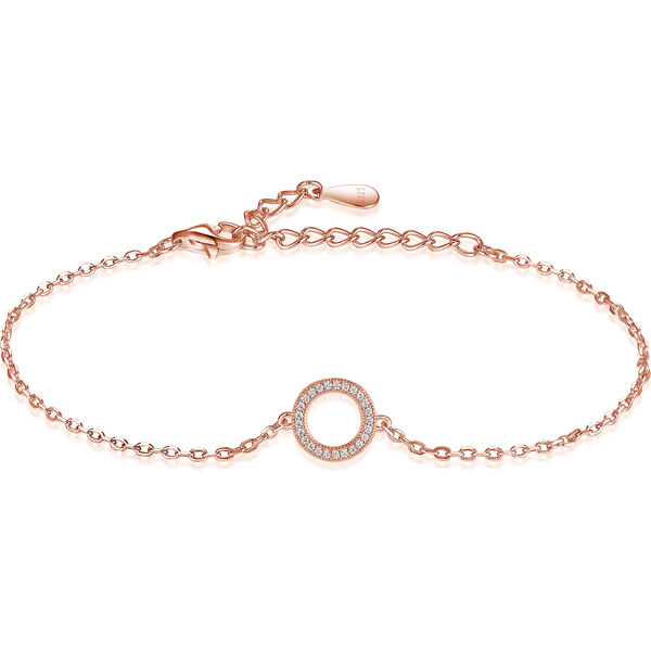 Olivie Strieborný náramok KRUH ROSE 8059 47307776