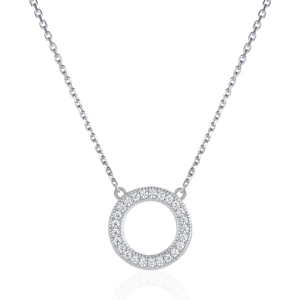 Olivie Strieborný náhrdelník KRUH 8060 48571345