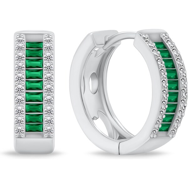 Brilio Silver Trblietavé strieborné kruhy so zirkónmi EA475WG 66586654