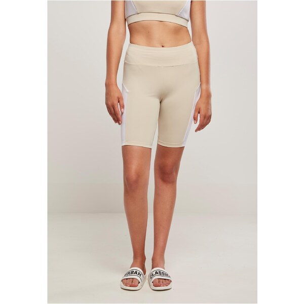 Urban Classics Womens shorts Color Block Cycle softseagrass/white 50544668