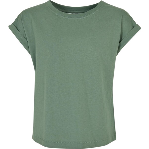 Urban Classics Girls Organic Sage T-Shirt with Extended Shoulder 50686415