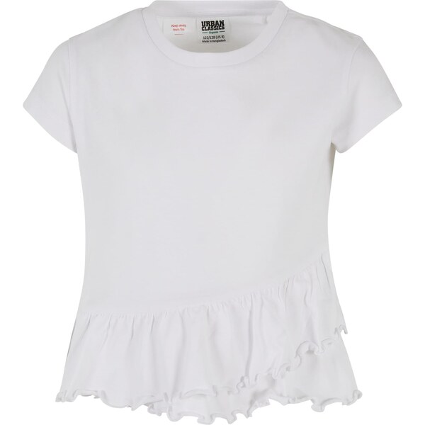 Urban Classics Girls Organic T-Shirt Volant White 50686457