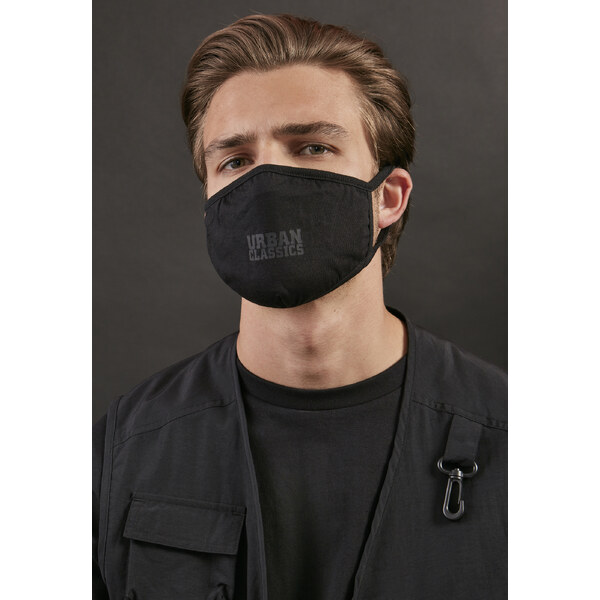 Urban Classics Cotton Face Mask, 2 packs, black 50605175