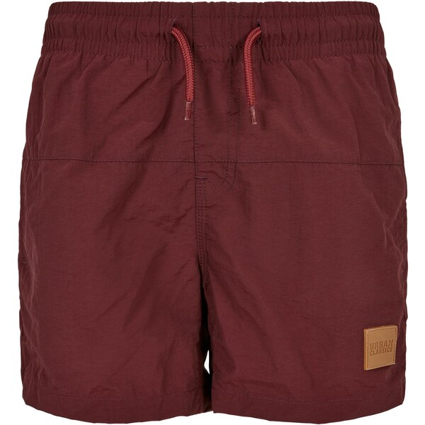 Urban Classics Boys Block Swim Shorts cherry 50660004