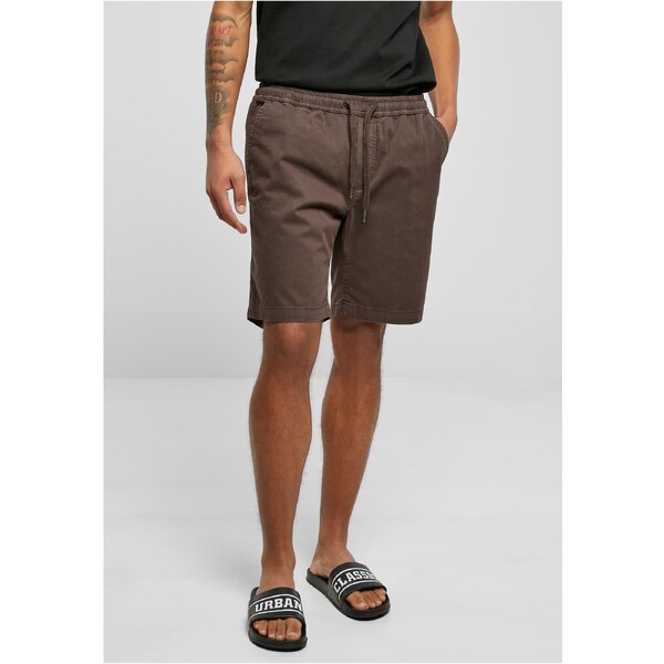 Urban Classics Brown Stretch Twill Joggshorts 50679364