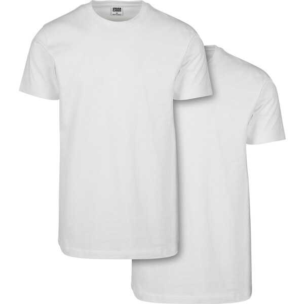 Urban Classics Základné tričko 2-balenie Biela/Biela 50667640