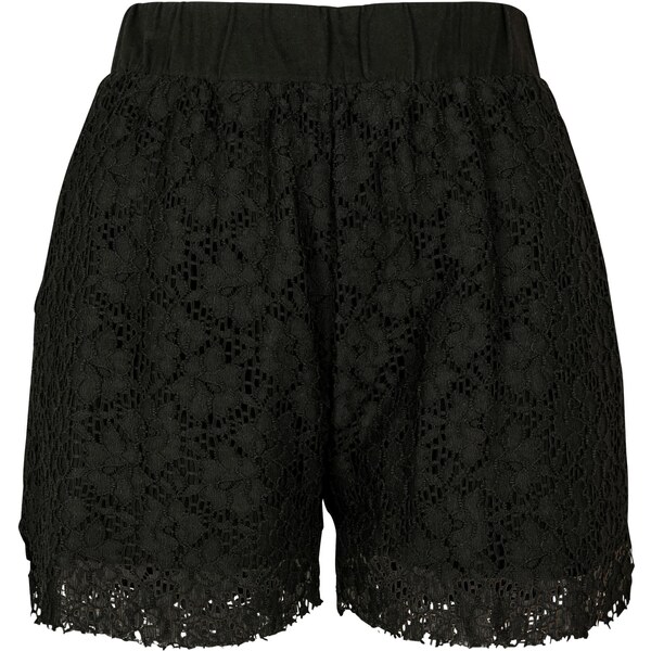 Urban Classics Womens Laces Shorts - Black 50669786
