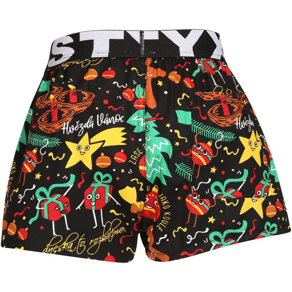 Detské trenky Styx art športová guma Vianoce ozdoby (BJ1754) 4-5 let 66060711