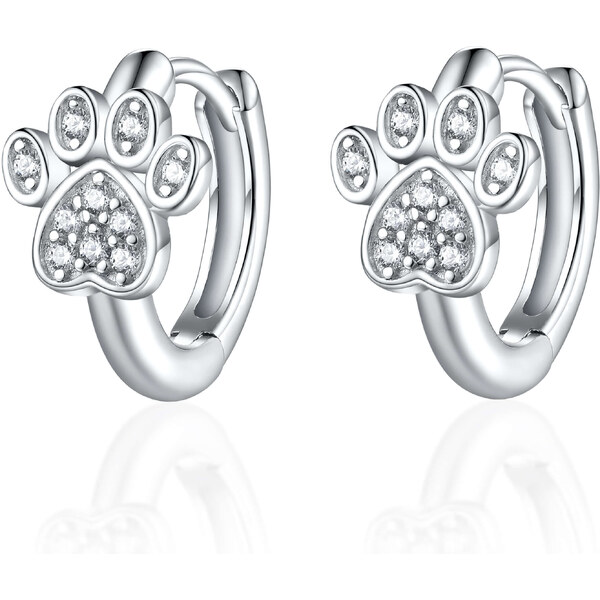 Olivie Strieborné náušnice LABKA 8095 47332781