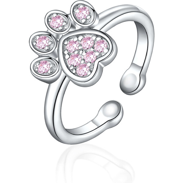 Olivie Detský prstienok LABKA PINK 8101 47359694