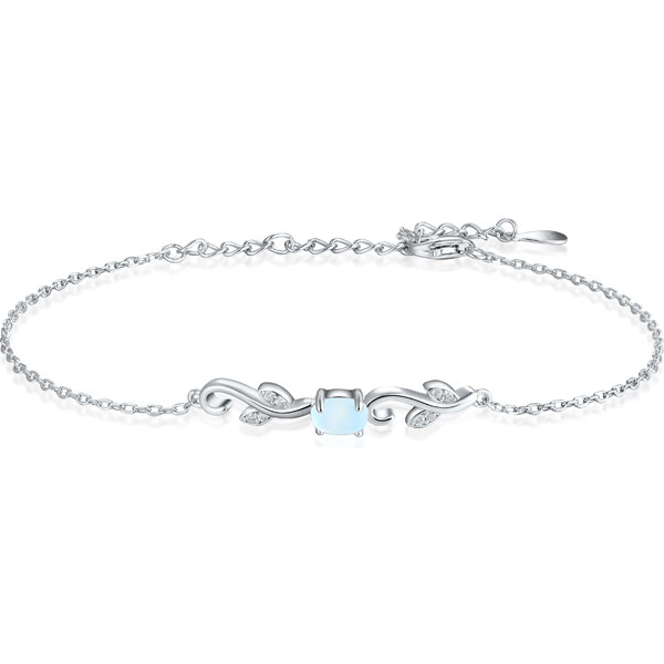 Olivie Strieborný náramok MESAČNÝ KAMEŇ 8114 47359707