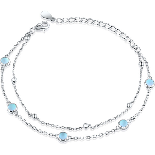 Olivie Strieborný náramok MESAČNÝ KAMEŇ 8118 47359711