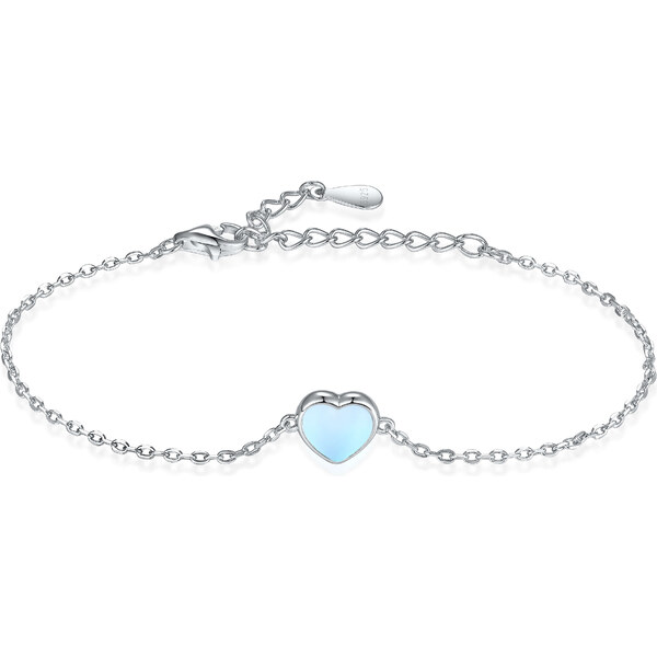 Olivie Strieborný náramok MESAČNÉ SRDCE 8126 47359718