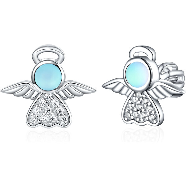 Olivie Strieborné náušnice MESAČNÝ ANJEL 8128 47359719