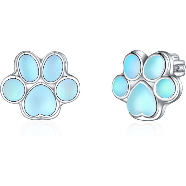 Olivie Strieborné náušnice MESAČNÁ LABKA 8132 47359729