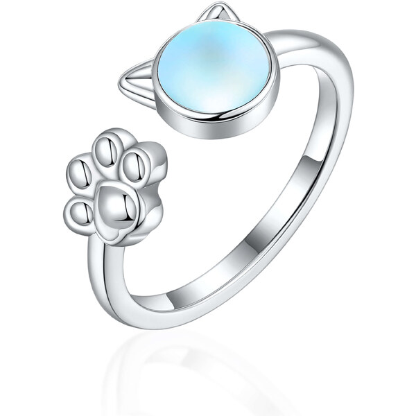 Olivie Strieborný prsteň MESAČNÁ MAČKA 8133 47359723