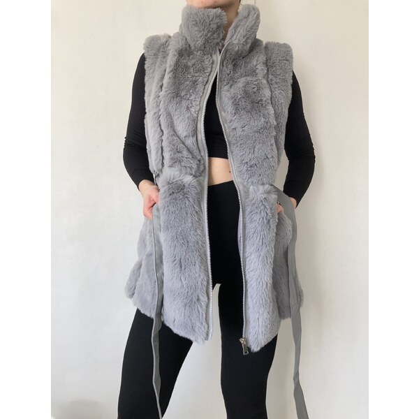 modnenakupy.sk Dámska kožušinová vesta WOLFS 47359566