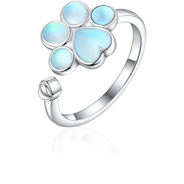 Olivie Strieborný prsteň MESAČNÁ LABKA 8142 47375232