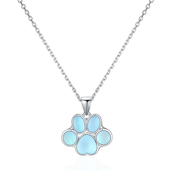 Olivie Strieborný náhrdelník MESAČNÁ LABKA 8143 48571349