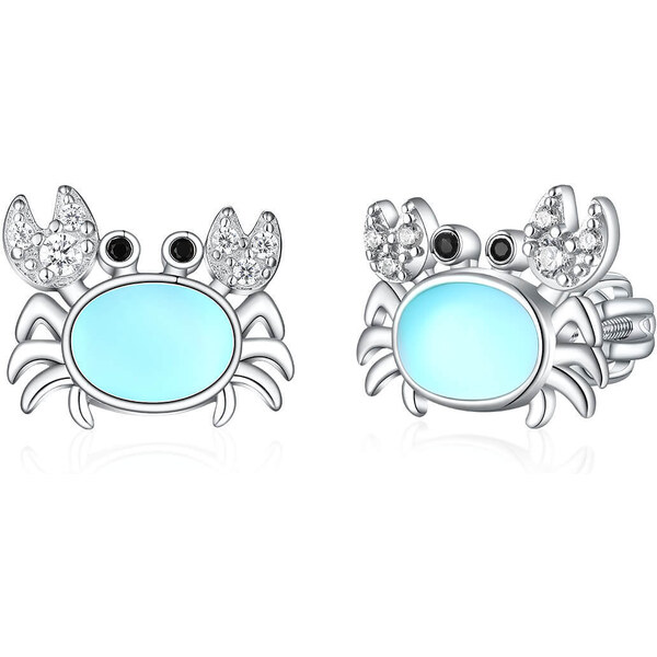 Olivie Strieborné náušnice MESAČNÝ KRAB 8145 47375234