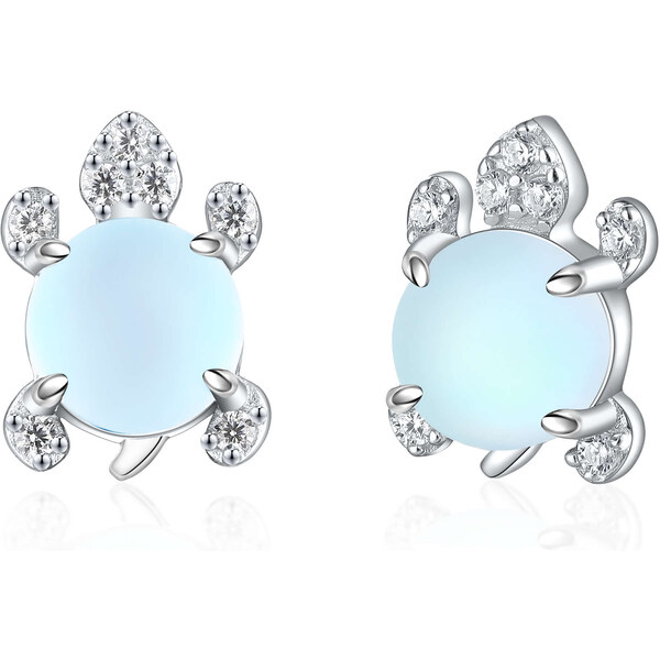 Olivie Strieborné náušnice MESAČNÁ KORYTNAČKA 8146 47375235