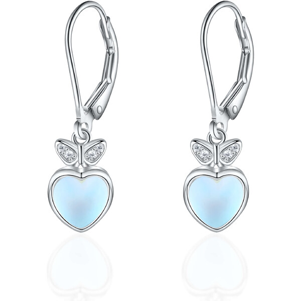 Olivie Strieborné náušnice MESAČNÉ SRDCE 8154 47375243