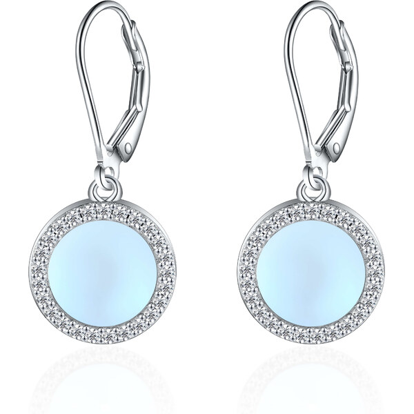 Olivie Strieborné náušnice MESAČNÝ KAMEŇ 8155 47375244