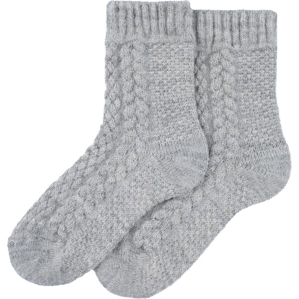 Vlnka Detské tradičné ovčie ponožky Merino sivá 47377078