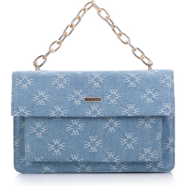 Dámska riflová crossbody kabelka Wittchen s monogramom 97-4Y-212-7 66065360