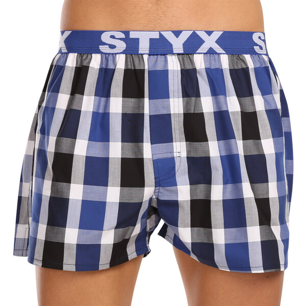 3PACK pánske trenky Styx športová guma viacfarebné (3B100619) 49939483