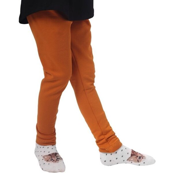 Lambda Dievčenské zateplené legíny Cinnamon 47385758