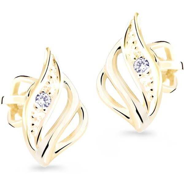 Cutie Diamonds Luxusné zlaté náušnice s briliantmi DZ8024-L-30-00-X-L1 66587468