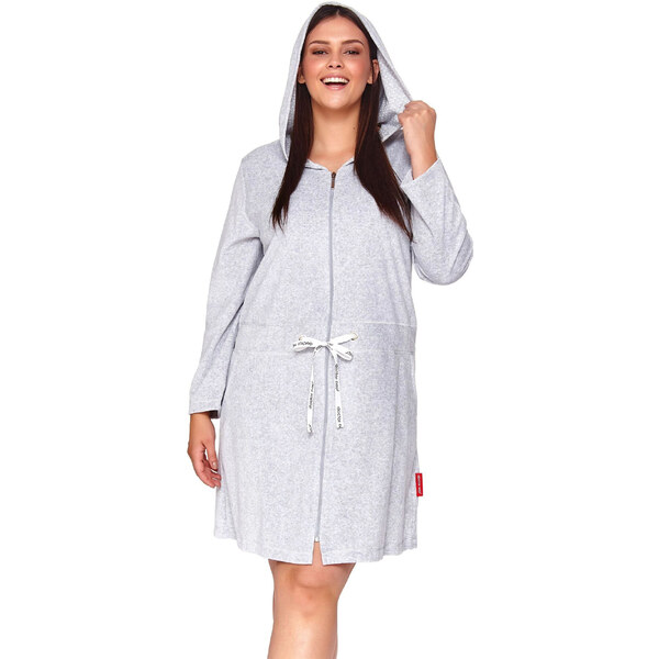 Dámsky župan 1008 sivý plus - Doctornap 59513855