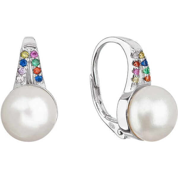 Evolution Group Strieborné náušnice s riečnou perlou 21070.3 66587066