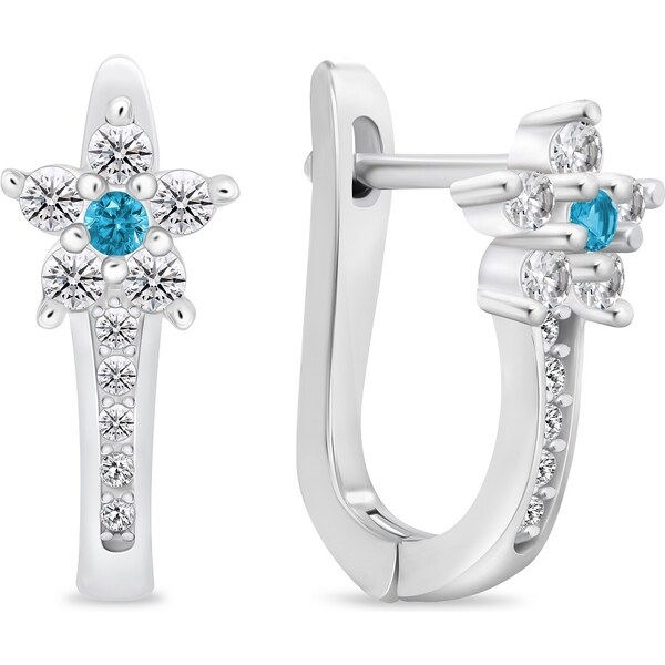 Brilio Silver Krásne strieborné náušnice so zirkónmi EA1005WAQ 66592899