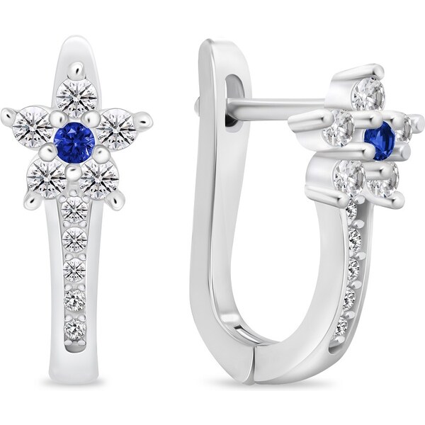 Brilio Silver Krásne strieborné náušnice so zirkónmi EA1005WB 66591057