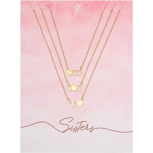 Ligot Súprava náhrdelníkov z chirurgickej ocele pozlátené 47457603