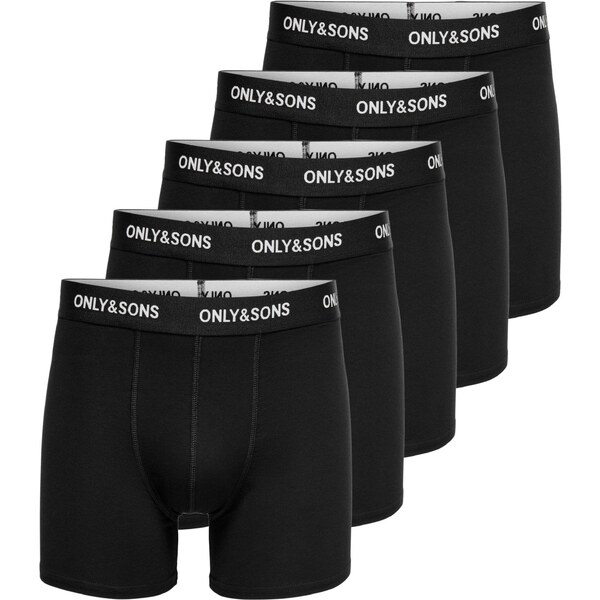 Only & Sons Boxerky FITZ čierna / biela 53382590