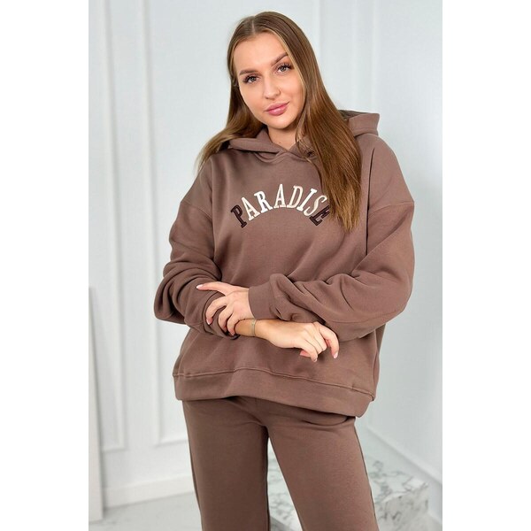MladaModa Bavlnená tepláková súprava s vyšívaným nápisom Paradise 46952288