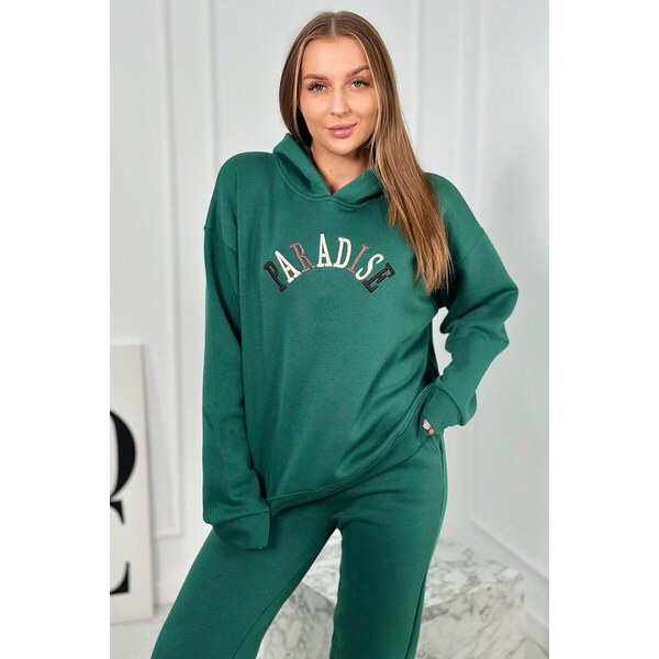 MladaModa Bavlnená tepláková súprava s vyšívaným nápisom Paradise 46952284