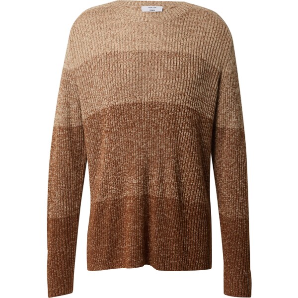 DAN FOX APPAREL Sveter Elia hnedá / kapučíno / svetlohnedá 54262720