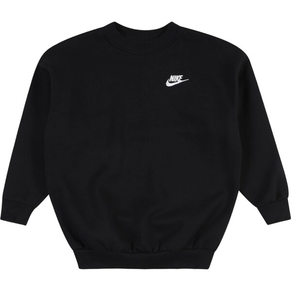Nike Sportswear Mikina Club Fleece čierna / biela 47508740