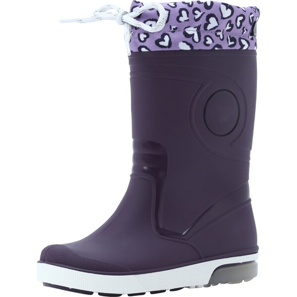 BECK Gumáky Blinking Valentine fialová / tmavofialová / biela 47892763